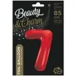 balon foliowy beauty and charm cyfra 7 czerwony godan 33 dgt