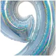 balon foliowy beauty and charm cyfra 9 srebrny holograficzny godan 30 dgt