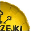 balon foliowy blyszczace andrzejki klucz i swieca zloto czarny 18 rnd