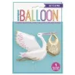 balon foliowy bocian baby shower its a girl unique 62 shp