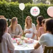 balon foliowy bodo girl its a girl dekoracja na baby shower gender reveal bialy 18 rnd