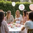 balon foliowy bodo girl kochana dziewczynka dekoracja na baby shower bialy 18 rnd
