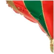 balon foliowy bombka spiczasta czerwono zielony partydeco 19 shp