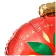 balon foliowy bombka z kwiatem czerwony partydeco 18 rnd