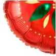 balon foliowy bombka z kwiatem czerwony partydeco 18 rnd