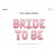 balon foliowy bride to be rozowy jasny partydeco 9 szt 138