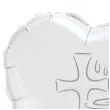 balon foliowy chrzest swiety bialo srebrny 18 hrt