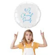 balon foliowy chrzest swiety golabek bialo blekitny 18 rnd