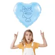 balon foliowy chrzest swiety niebieski 18 hrt