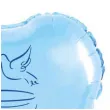 balon foliowy chrzest swiety niebieski 18 hrt