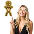 balon foliowy ciasteczkowy ludzik brazowy partydeco 34 shp