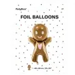 balon foliowy ciasteczkowy ludzik brazowy partydeco 34 shp