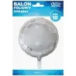balon foliowy classic srebrny metalik godan 18 rnd