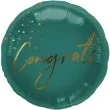 balon foliowy congrats zielony ciemny folat 18 rnd