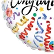 balon foliowy congratulations qualatex 18 rnd