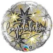 balon foliowy congratulations srebrny qualatex 18 cir
