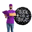 balon foliowy cukierek albo psikus czarny amscan 18 rnd
