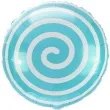 balon foliowy cukierek lizak spirala turkusowy arpex 18 rnd