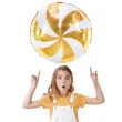 balon foliowy cukierek lizak zloty partydeco 14 rnd