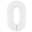 balon foliowy cyfra 0 bialy partydeco 39 dgt