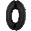 balon foliowy cyfra 0 czarny funny fashion 40 dgt