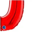 balon foliowy cyfra 0 czerwony grabo 26 dgt