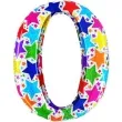 balon foliowy cyfra 0 holograficzny mix betallic 40 dgt