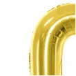 balon foliowy cyfra 0 jasnozloty partydeco 34 dgt