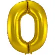 balon foliowy cyfra 0 metaliczny zloty folat 34 dgt