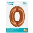 balon foliowy cyfra 0 miedziany godan 30 dgt