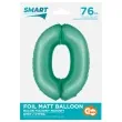 balon foliowy cyfra 0 mietowy matowy godan 30 dgt