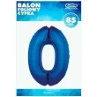 balon foliowy cyfra 0 niebieski godan 34 dgt