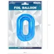 balon foliowy cyfra 0 niebieski partypal 16 dgt