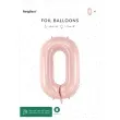 balon foliowy cyfra 0 pastel rozowy jasny partydeco 34 dgt