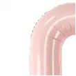 balon foliowy cyfra 0 pastel rozowy jasny partydeco 34 dgt