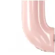 balon foliowy cyfra 0 pastel rozowy jasny partydeco 34 dgt