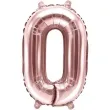 balon foliowy cyfra 0 rozowe zloto partydeco 14 dgt