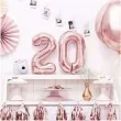 balon foliowy cyfra 0 rozowe zloto partydeco 14 dgt