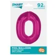 balon foliowy cyfra 0 rozowy ciemny godan 36 dgt