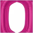 balon foliowy cyfra 0 rozowy ciemny godan 36 dgt