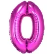 balon foliowy cyfra 0 rozowy godan 34 dgt