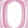 balon foliowy cyfra 0 rozowy jasny godan 36 dgt