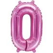 balon foliowy cyfra 0 rozowy partydeco 14 dgt