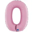 balon foliowy cyfra 0 rozowy pastel grabo 26 dgt