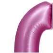balon foliowy cyfra 0 rozowy satynowy godan 30 dgt
