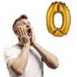 balon foliowy cyfra 0 satynowa zloty godan 14 dgt