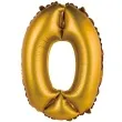 balon foliowy cyfra 0 satynowa zloty godan 14 dgt