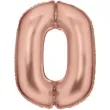 balon foliowy cyfra 0 satynowy rozowe zloto amscan 34 dgt