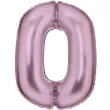 balon foliowy cyfra 0 satynowy rozowy amscan 34 dgt