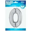 balon foliowy cyfra 0 srebrny godan 34 dgt